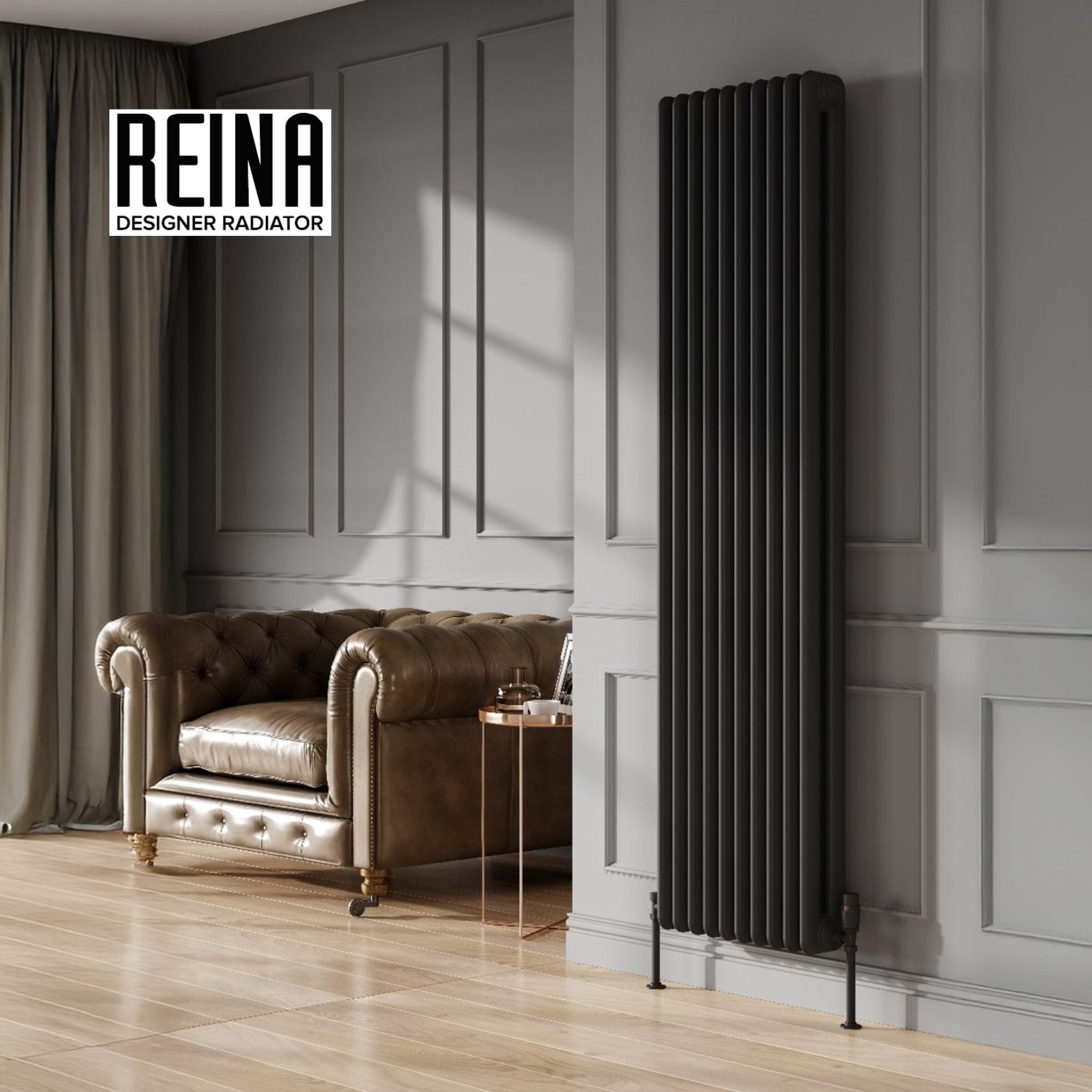 Flint Mild Steel Radiator Hedingham Vertical Mild Steel Radiator | Bradley's Radiators